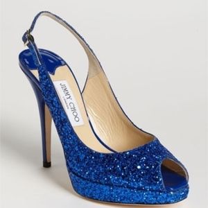 Jimmy Choo Clue Glitter Platform